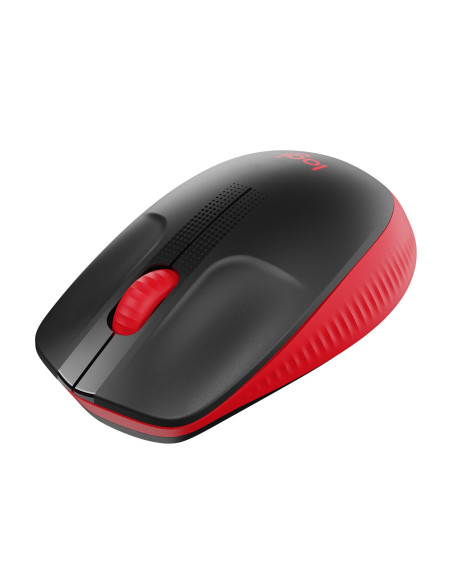 MOUSE LOGITECH, "M190", PC sau NB, wireless, 2.4GHz, optic, 1000 dpi, butoane/scroll 3/1, , negru / rosu, 45507061 "910-005908"