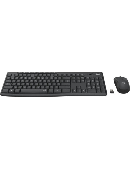 Kit TASTATURA si Mouse LOGITECH, "MK295", wireless, taste format standard (104-108 taste), mouse Graphite, 3/1 butoane, 104, "92