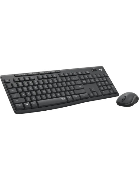 Kit TASTATURA si Mouse LOGITECH, "MK295", wireless, taste format standard (104-108 taste), mouse Graphite, 3/1 butoane, 104, "92