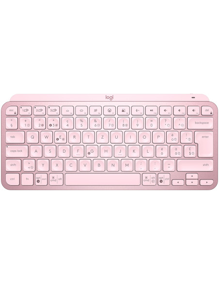 LOGITECH MX Keys Mini Minimalist Wireless Illuminated Keyboard - ROSE - US INTL - 2.4GHZ/BT - INTNL LOGITECH, "920-010500"