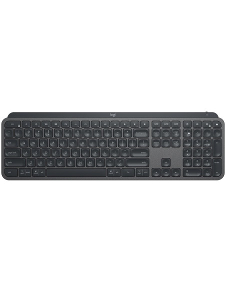 LOGITECH MX Mechanical Wireless Illuminated Performance Keyboard - GRAPHITE - US INTL - 2.4GHZ/BT - EMEA - TACTILE, "920-010757"