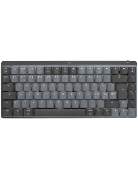 LOGITECH MX Mechanical Mini for Mac Minimalist Wireless Illuminated Keyboard - SPACE GREY - US INTL - 2.4GHZ/BT - N/A - EMEA - T