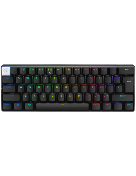 LOGITECH G PRO X 60 LIGHTSPEED Wireless Gaming Keyboard (Tactile) - BLACK - US INTL - 2.4GHZ/BT - EMEA28-935 - TACTILE SWITCH "9