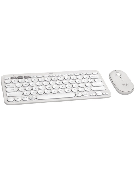 LOGITECH Pebble 2 Combo - TONAL WHITE - (US) INTL - 2.4GHZ/BT - N/A - INTNL-973 - UNIVERSAL "920-012240"