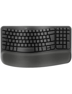 LOGITECH Wave Bluetooth ergonomic keyboard - GRAPHITE -...