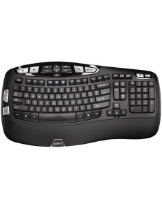 LOGITECH Wave Bluetooth ergonomic keyboard - GRAPHITE -...