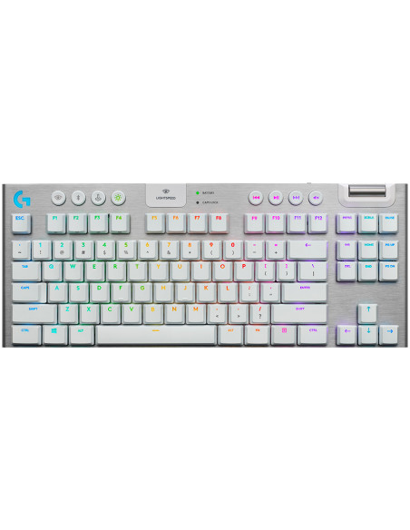 LOGITECH G915 X LIGHTSPEED Wireless Gaming Keyboard - WHITE - US INTL - 2.4GHZ/BT - EMEA28i-935 - TACTILE "920-012690"