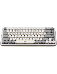 LOGITECH POP ICON KEYS - OFF WHITE - US INTL - BT -...