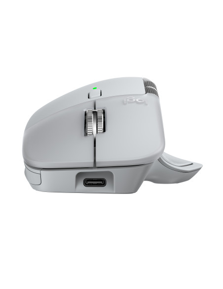Mouse Logitech MX Master 4, Silent, USB, BT, Pale Grey "910-007563"