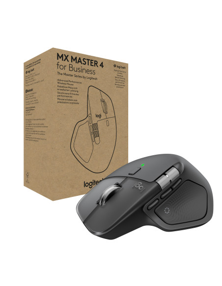 Mouse MX Master 4 - 8K DPI MagSpeed Scrolling Logi Bolt Receiver, Bluetooth Graphite "910-007617"