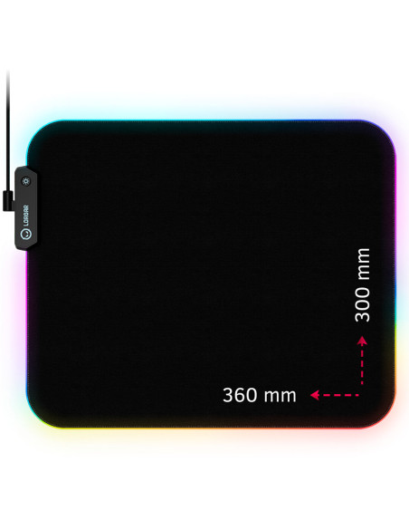 Lorgar Steller 913, Gaming mouse pad, High-speed surface, anti-slip rubber base, RGB backlight, USB connection, Lorgar WP Gamewa