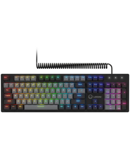 LORGAR Azar 514, Wired mechanical gaming keyboard, RGB backlight, keys number: 104, 50M clicks, linear dream switches, spring ca