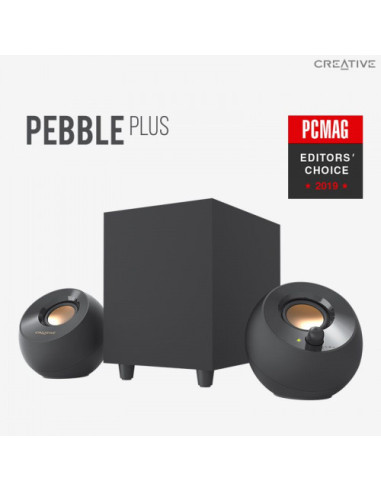 CREATIVE PEBBLE PLUS 2.1 USB Speakers - black...