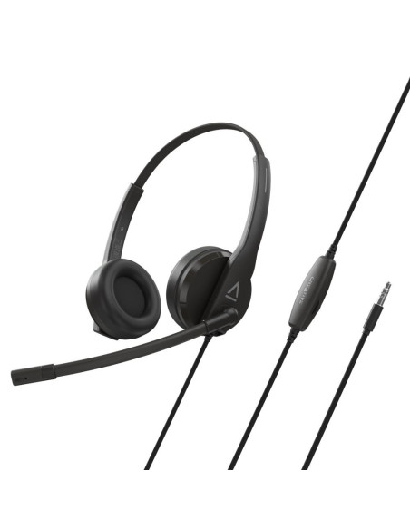 CREATIVE HS-230 Office Headset w/Noise-cancelling Mic, 3.5 mm AUX, USB Adapter "51EF1110AA000"