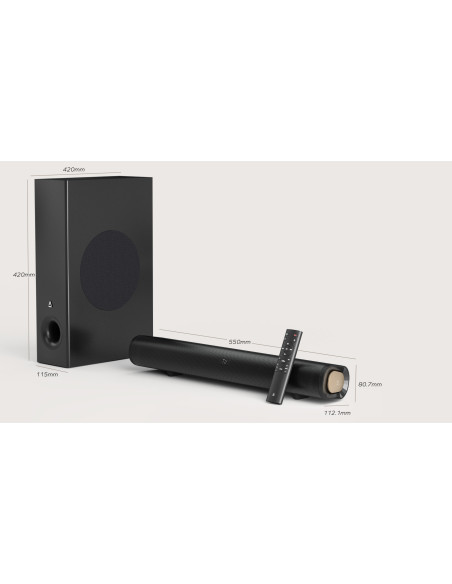 CREATIVE STAGE PRO Bluetooth 2.1 Soundbar + Subwoofer, 80W RMS "51MF8495AA000"