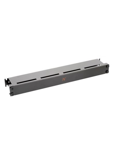 Organizator cabluri cu capac 1U negru, "N102.117BK"
