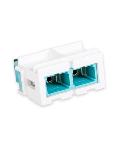 Adaptor FO Multimode SC Snap-in LANmark Duplex Aqua