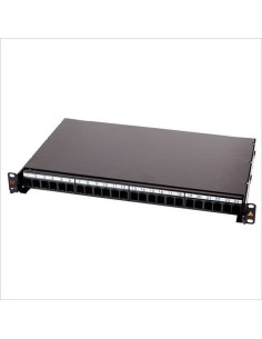 Patch Panel neechipat Sliding FO 24 Snap-in LANmark Negru