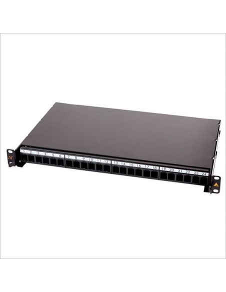 Patch Panel neechipat Sliding FO 24 Snap-in LANmark Negru