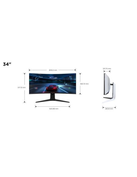 Monitor TCL 34" 34R83Q "34R83Q"
