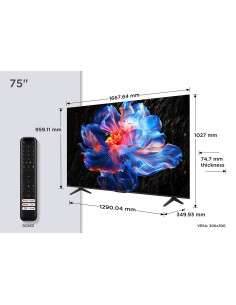 LED TV 4K 75(189 cm) TCL 75V6C "75V6C" 2