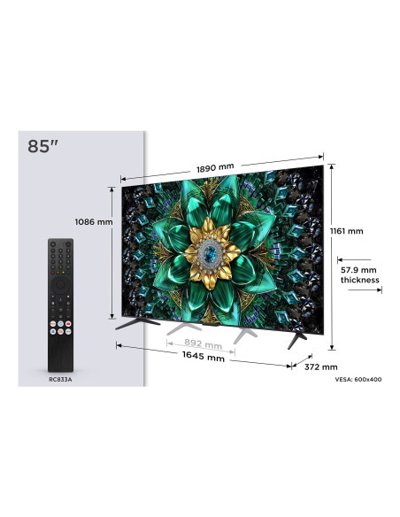 Mini LED TV 4K 85(215 cm) TCL 85Q6C "85Q6C"