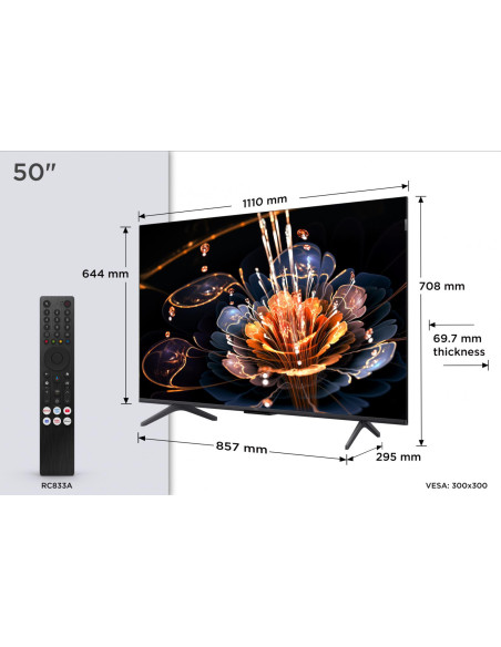 Mini LED TV 4K 50(126 cm) TCL 50C61KS "50C61KS"