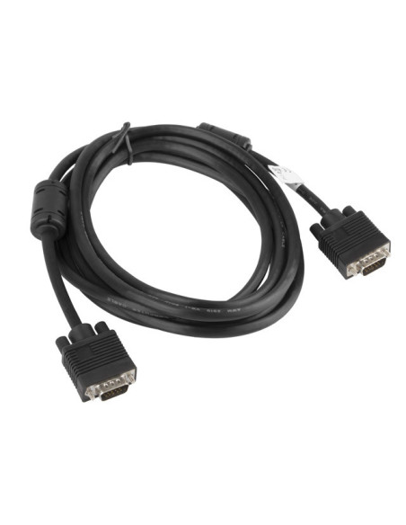 Lanberg CA-VGAC-10CC-0030-B VGA cable 3 m VGA (D-Sub) Black "CA-VGAC-10CC-0030-B"