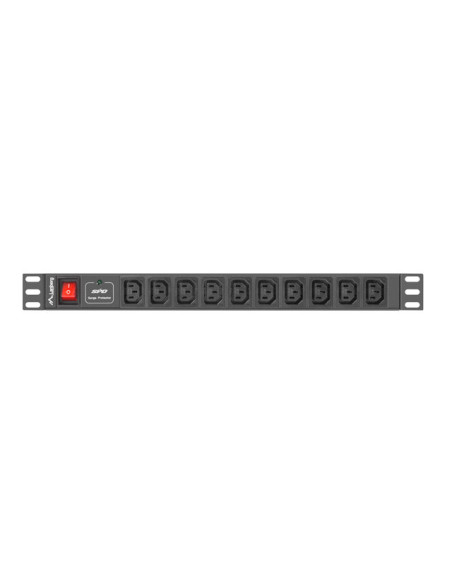 Unitate alimentare PDU 19", 10 prize ng "PDU-10I-0200-IEC-BK"