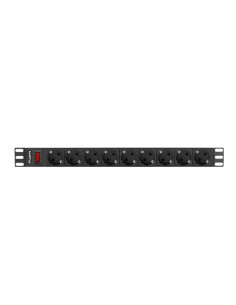 Unitate alimentare PDU 19", 9 prize ng "PDU-09F-0300-BK"