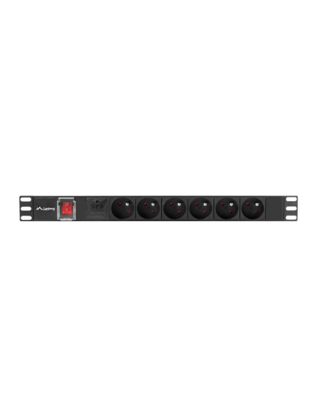 Unitate alimentare PDU 19", 6 prize ng "PDU-06E-0200-BK"
