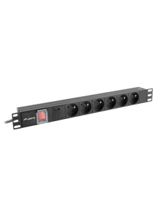Unitate alimentare PDU 19", 6 prize ng "PDU-06E-0200-BK" 2