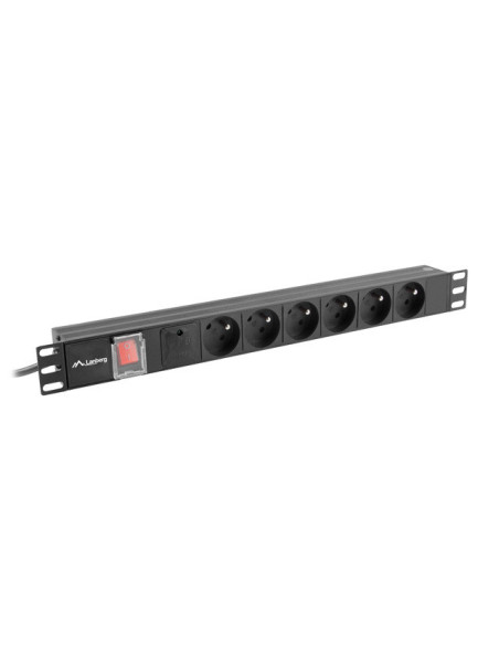 Unitate alimentare PDU 19", 6 prize ng "PDU-06E-0200-BK"