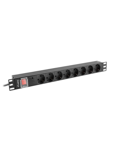 Unitate alimentare PDU 19", 8 prize ng "PDU-08F-0200-BK"