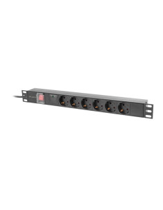 Unitate alimentare PDU 19", 6 prize ng "PDU-06F-0200-BK"