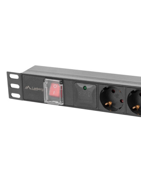 Unitate alimentare PDU 19", 6 prize ng "PDU-06F-0200-BK"