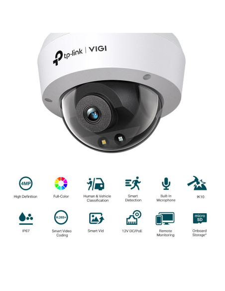 Camere supraveghere IP TP-LINK VIGI 4MP DOME NTW CAMERA 2.8MM