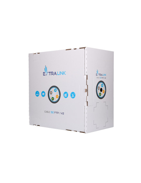 Extralink cablu retea de exterior FTP Cat.5E full cupru 305M "EX.8710"