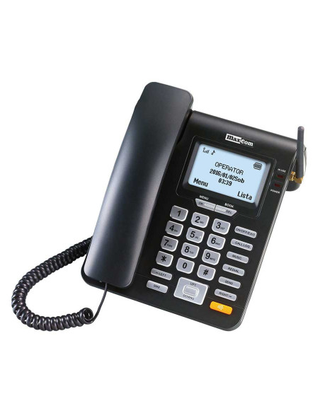 TELEFOANE MaxCom MM28DHS Black, "MM28DHS"
