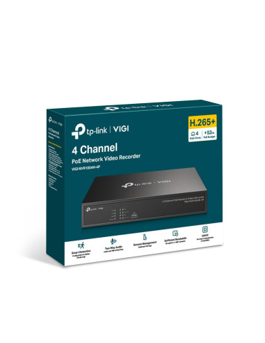 NVR TP-LINK TPL VIGI 4 CH POE+ NW VIDEO RECORDER
