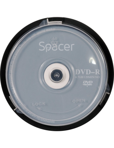 DVD-R SPACER 4.7GB, 120min, viteza 16x, 10 buc,...