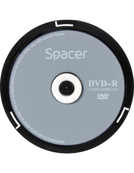 DVD-R SPACER 4.7GB, 120min, viteza 16x, 10 buc, spindle, "DVDR10" 45501039 / 18842 001 001 / 166557