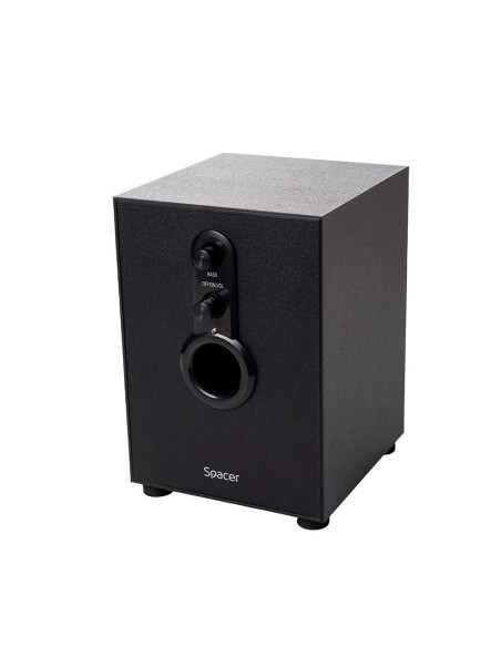 BOXE SPACER 2.1, RMS: 11W (2 x 3W + 5W), control volum, bass, 220V alimentare, black, "SPB-2200" 261900