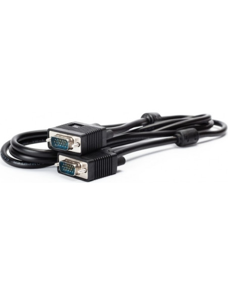CABLU video SPACER, VGA (T) la VGA (T), 1.8m, cupru, ecranat, negru, "SPC-VGA-6"