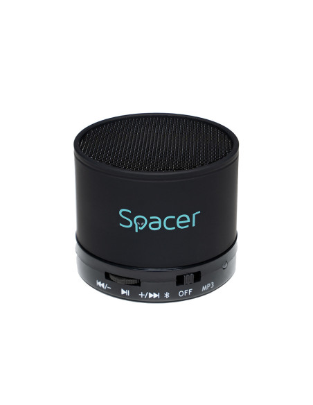 BOXA SPACER portabila bluetooth TOPPER, RMS: 3W, control volum, acumulator 520mAh, timp de functionare pana la 5 ore, distanta d