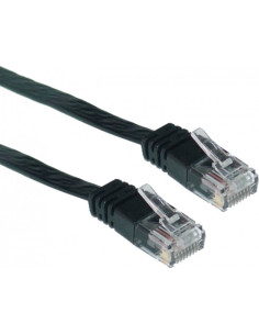PATCH CORD UTP SPACER Cat5e, cupru-aluminiu, 2 m, negru,...