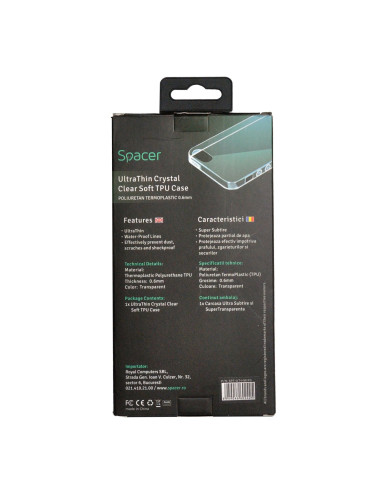Husa Huawei telefon P9, transparent, tip back...