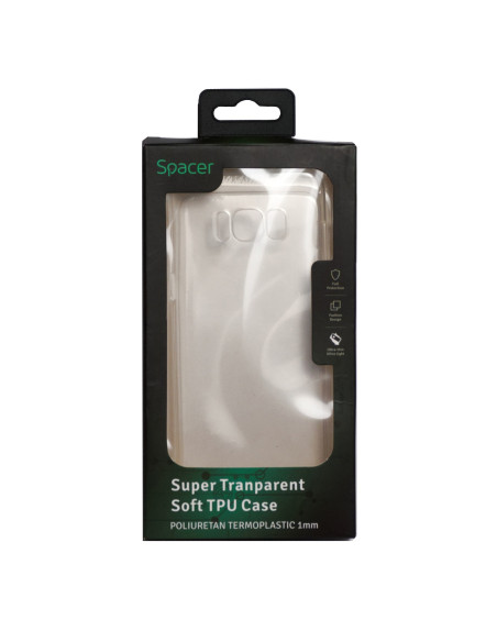 Husa Samsung S8 Spacer, transparenta, grosime 1 mm, material flexibil TPU "SPT-STS-SA.S8"