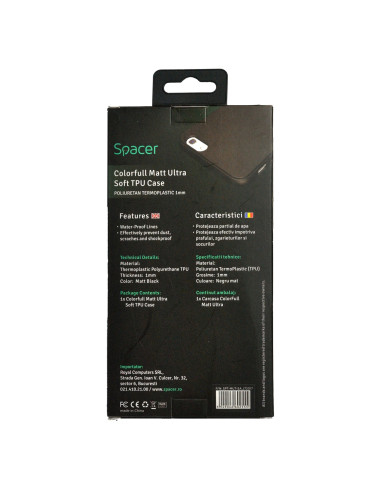 Husa Samsung J7 2017 Spacer, negru, grosime 1...