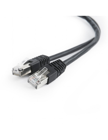 PATCH CORD UTP SPACER Cat5e, cupru-aluminiu, 10 m, negru, AWG26, "SP-PT-CAT5-10M-BK"